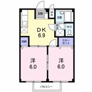 ニューシティカームHIRAOKの間取り画像