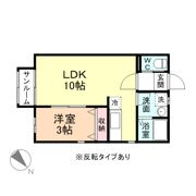 GREEN GABLES B棟の間取り画像