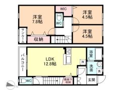 ナチュラルヴィレッジ町村II A棟の間取り画像