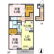 (仮称)D-ROOM上谷刈二丁目の間取り画像