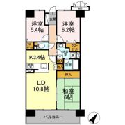 レールシティ桃見台 902号室の間取り画像