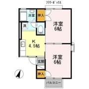 ホワイトコーポアサイⅠの間取り画像