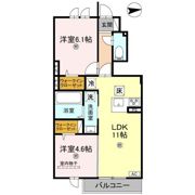 竜田テラスの間取り画像