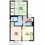 プレシール旭 Bの間取り画像