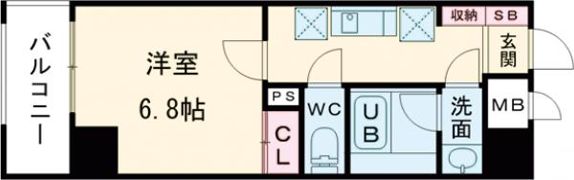 サザンクレスト堺東の間取り画像