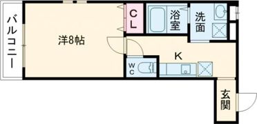 フジパレス上野芝Ⅲ番館の間取り画像