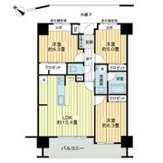 ライオンズ城岳南の間取り画像