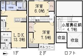 Benir（ベニール）苗田の間取り画像