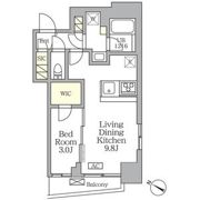 アジールコート三宿テラスの間取り画像