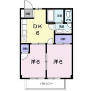 コーポエスポアールの間取り画像