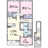 ヴァンクールAの間取り画像