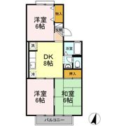 コーポ池まち花やしきの間取り画像