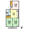 コーポ池まち花やしきの間取り画像
