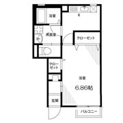 アムール 大和田の間取り画像