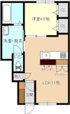 風とみどりのカシェット 響 - HIBIKIの間取り画像