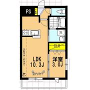 クレール コートの間取り画像