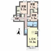 クレスティーク山王の間取り画像