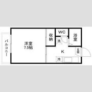 エミナ広瀬川Aの間取り画像