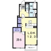 プロムネイド長井Aの間取り画像