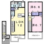 シャルマンT2 B棟の間取り画像