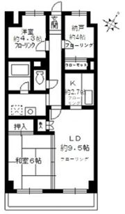 カサグランデ大宮の間取り画像