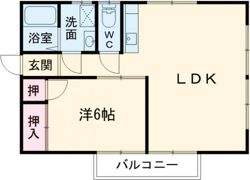 コーポ松江の間取り画像
