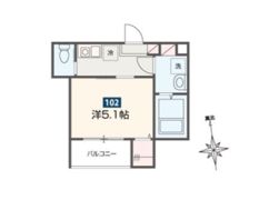 MELDIA鶴見小野の間取り画像