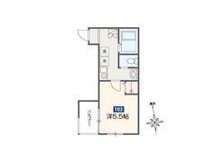 MELDIA鶴見小野の間取り画像