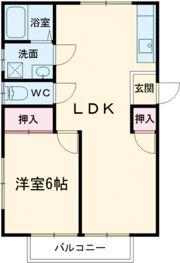 コーポ松江の間取り画像