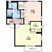 クロワール見附久保 Dの間取り画像