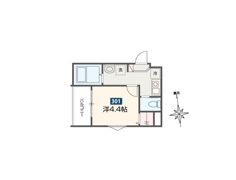 MELDIA鶴見小野の間取り画像