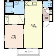 カーサマッローネ Aの間取り画像