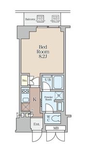 クレストコート堂島の間取り画像