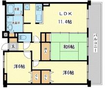 ロイヤルメゾン草上の間取り画像