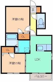 メゾンしおりAの間取り画像