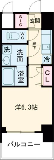 レオンコンフォート神戸山手通の間取り画像