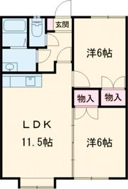 コーポういろうの間取り画像