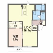 グリーンロード Bの間取り画像