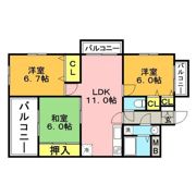 マリンフォレストⅡの間取り画像