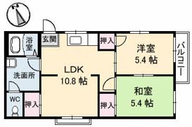 フレグランス宮脇の間取り画像