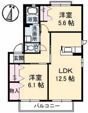 ロイヤル フェルティ D棟の間取り画像