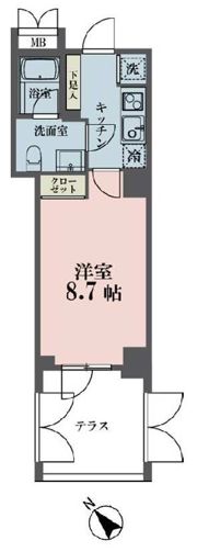 メゾンビスタ渋谷宇田川の間取り画像