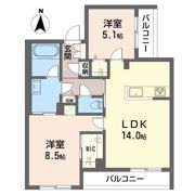 ベレオガーデンズ上中野【住居表示未定】の間取り画像
