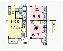 ブランシェ南市木Aの間取り画像
