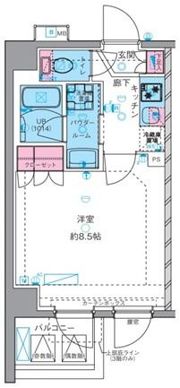 ジェノヴィア四谷三丁目グリーンヴェールの間取り画像