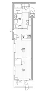 レジデンス東中野ガーデンの間取り画像
