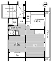 ビレッジハウス所沢2号棟の間取り画像