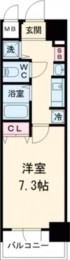 プレサンス神戸駅前グランツの間取り画像