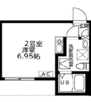 プルームコート川崎浅田の間取り画像