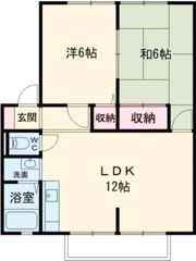 サンビレッジトゥインクル Aの間取り画像